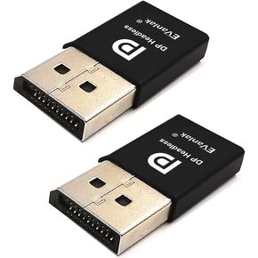 EVanlak DisplayPort Headless Ghost Display Emulator for PC 4K DP Dummy Plug (fit Headless 1080@60Hz-3840x2160@17hz) in Saudi Arabia