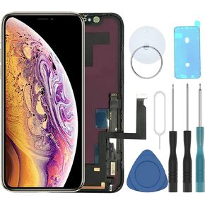 ZTR for iPhone 10R XR 6.1 inch Complete LCD Screen Display Replacement Touchscreen with Waterproof Frame Adhesive Repair Kit Black
