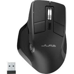 ماوس JLab Epic اللاسلكي، الاتصال عبر بلوتوث أو دونجل USB لاسلكي، تبديل متعدد الأجهزة، ما يصل إلى 3 أجهزة، شاشة OLED، ملفات تعريف مستخدم مخصصة، تتبع قابل للتعديل، حجم كامل، (4 حزم) in Kuwait