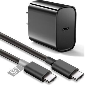 18W Quick Charger Motorola Phone Charging Cord Compatible for Moto G Power 2022/G Stylus 2021, G Fast, G Play, G Pure, G7 Play, Motorola One 5G Ace/Fusion+/Edge Plus/Z4/G100 Charger USB-C Cable (5ft) in Kuwait