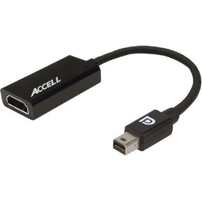 Accell mDP to HDMI Adapter - Mini DisplayPort 1.1 to HDMI 1.4 Active Adapter - AMD Eyefinity Certified, 4K UHD @30Hz, 1920X1080@120Hz, B086B-008B in Kuwait