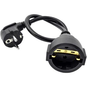 Tekit الأوروبي الاتحاد الأوروبي 2 الشق كابل سلك الطاقة VDE ذكر إلى أنثى كابل تمديد الطاقة كابل M / F للكمبيوتر الكمبيوتر PDU UPS (3M) in Kuwait