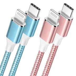 كيبل شحن USB C الى لايتنينج، كيبل شحن ايفون (6 اقدام)، كيبل شحن سريع معتمد من ام اف اي متوافق مع ايفون 14/14 برو ماكس/13/13 برو ماكس/12/12 برو ماكس/11 in Kuwait
