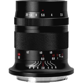 Meike 60mm f2.8 Large Aperture APS-C Frame Manual Focus Prime Fixed Lens Compatible with Canon EF-M Mount Mirrorless Cameras EOS M M2 M3 M5 M6 M10 M50 M100 M6II M200 etc in Kuwait