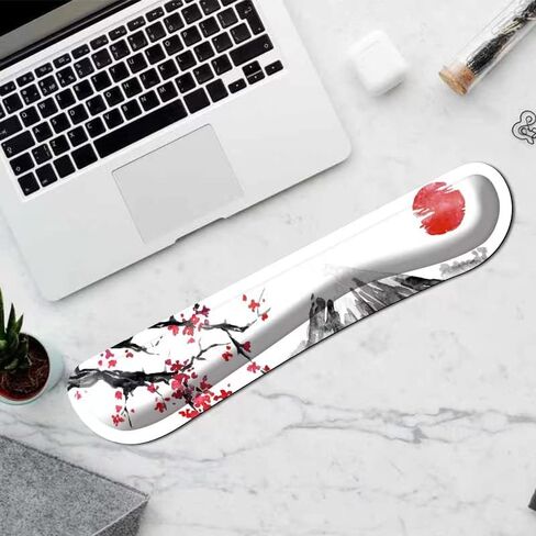 cherry blossom wrist rest for computer keyboard anime keyboard wrist pad japanese sakura mouse pad wrist support for Office, Computer, Laptop, Mac, Comfortable, Lightweight for Easy Typing Pain Relief in Kuwait