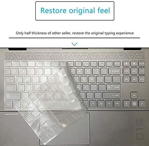 Keyboard Cover for 15.6 HP OMEN Gaming Laptop 15-ek 15-en 15-en1097nr 15-en1010nr 15t-ek100 15z-en0000, HP Omen 16 16t-b100 16t-k000 16-b1747nr 16-n0797nr, Omen 17 17t-ck100 17-ck1010nr -TPU in Saudi Arabia