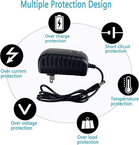 MTYTOT 12.6V 1A محول إمداد الطاقة 100-240 تيار متردد إلى تيار مستمر 12 فولت 12.6 فولت 1000 مللي أمبير تيار متردد/تيار مستمر محول إمداد الطاقة مع 8 قطع أطراف متعددة 5.5 × 2.1 مم 3.5 × 1.35 مم ميكرو USB لتدليك مسدس نموذج طائرة قاذفة كروية in Saudi Arabia