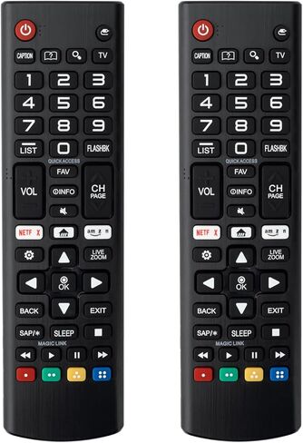【Pack of 2】 Universal Remote Control for LG-Smart-TV-Remote, Compatible with All LG LCD LED HDTV 3D Smart TV Models, with Shortcut Button in Kuwait
