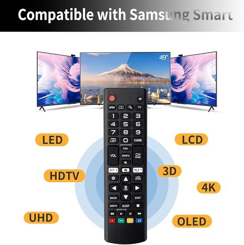 【Pack of 2】 Universal Remote Control for LG-Smart-TV-Remote, Compatible with All LG LCD LED HDTV 3D Smart TV Models, with Shortcut Button in Kuwait