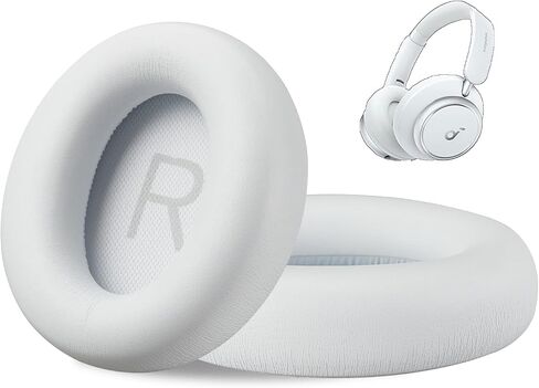 وسائد أذن بديلة ممتازة لسماعات الرأس Soundcore Space Q45 من AHG/وسائد أذن Soundcore Q45 متوافقة مع سماعات Anker Soundcore Space Q45 (أزرق). جلد بروتين ممتاز/إسفنج عالي الكثافة in Saudi Arabia