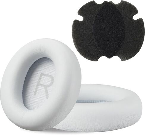 وسائد أذن بديلة ممتازة لسماعات الرأس Soundcore Space Q45 من AHG/وسائد أذن Soundcore Q45 متوافقة مع سماعات Anker Soundcore Space Q45 (أزرق). جلد بروتين ممتاز/إسفنج عالي الكثافة in Saudi Arabia