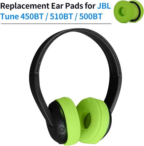 وسائد أذن بديلة لسوني MDR-ZX100/ZX110/ZX220BT/ZX300/ZX310/ZX330 لـ JBL Tune 450BT/510BT/500BT /E40BT / UA Sport Wireless (أبيض) in Saudi Arabia