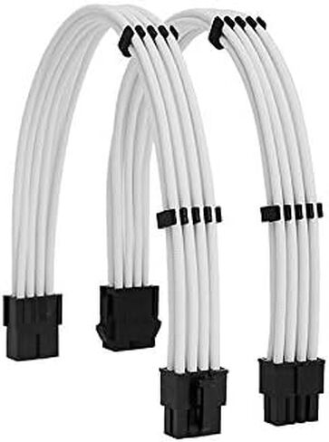 طقم كبل إمداد الطاقة لتمديد الأكمام FormulaMod 18AWG EPS 8-P+PCI-8-P مع أمشاط كابل لوحدة PSU إلى اللوحة الأم/وحدة معالجة الرسومات (Green PCI 8+EPS 8) in Kuwait