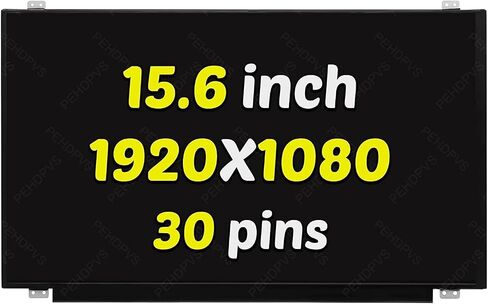 لوحة عرض بديلة للابتوب بشاشة LCD FHD 1920x1080 IPS 30 دبوس مقاس 15.6 انش LP156WFC-SPDA LP156WFC-SPDB LP156WF6-SP H1 من بي اي اتش دي بي في اس in Saudi Arabia