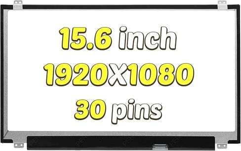 لوحة عرض بديلة للابتوب بشاشة LCD FHD 1920x1080 IPS 30 دبوس مقاس 15.6 انش LP156WFC-SPDA LP156WFC-SPDB LP156WF6-SP H1 من بي اي اتش دي بي في اس in Saudi Arabia