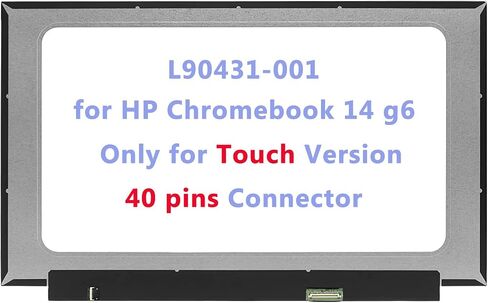 L90431-001 شاشة LCD بديلة مقاس 14 انش لجهاز اتش بي كروم بوك 14 جي 6 اون سيل بشاشة لمس LCD عالية الدقة 40 دبوس (فقط لللمس) in Kuwait