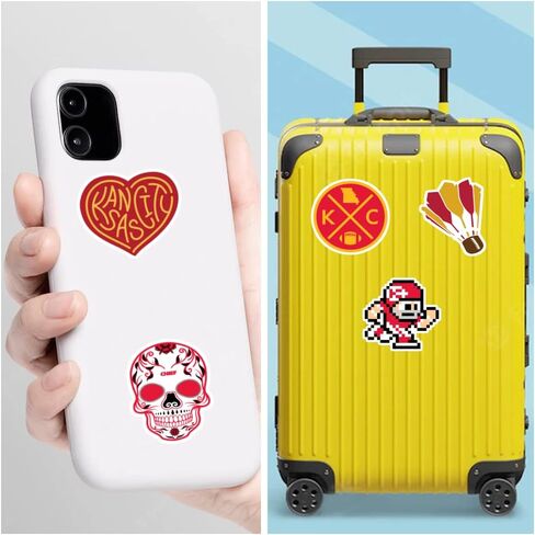 20 Pcs Stickers Packs Chiefz Decal City Colorful Kansasz Aesthetic Vinyl Sticker Waterproof for Water Bottle Computer Laptop Luggage Phone Car Skateboard Bumper in Saudi Arabia