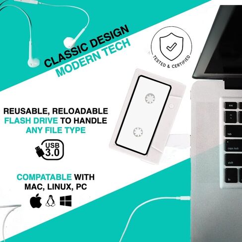 ماسكابت الأصلي- تصميم بسيط، تصميم بنفسك، ذاكرة فلاش USB كاسيت 4 جيجابايت in Kuwait