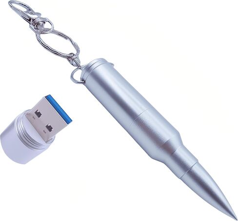 WooTeck 64GB Metal Shining Bronze Bullet USB 3.0 Flash Drive Memory Stick with Keychain，Bronze in Kuwait