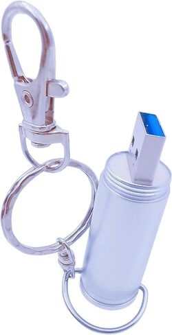 WooTeck 64GB Metal Shining Bronze Bullet USB 3.0 Flash Drive Memory Stick with Keychain，Bronze in Kuwait