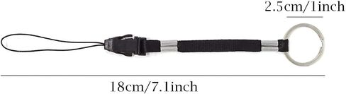 Honbay 10PCS Black Nylon Straps Lanyards with Detachable Buckle for Flashlight, Cell Phone, USB Flash Drive, MP3, MP4, and Other Small Electronic Devices in Saudi Arabia
