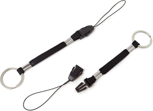 Honbay 10PCS Black Nylon Straps Lanyards with Detachable Buckle for Flashlight, Cell Phone, USB Flash Drive, MP3, MP4, and Other Small Electronic Devices in Saudi Arabia