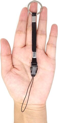 Honbay 10PCS Black Nylon Straps Lanyards with Detachable Buckle for Flashlight, Cell Phone, USB Flash Drive, MP3, MP4, and Other Small Electronic Devices in Saudi Arabia