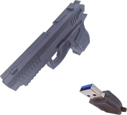 WooTeck 64 جيجابايت معدن لامع برونزي رصاصة USB 3.0 ذاكرة فلاش مع سلسلة مفاتيح، برونزية in Kuwait
