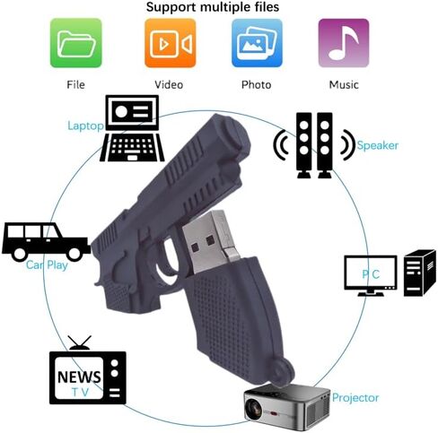 WooTeck 64 جيجابايت معدن لامع برونزي رصاصة USB 3.0 ذاكرة فلاش مع سلسلة مفاتيح، برونزية in Kuwait
