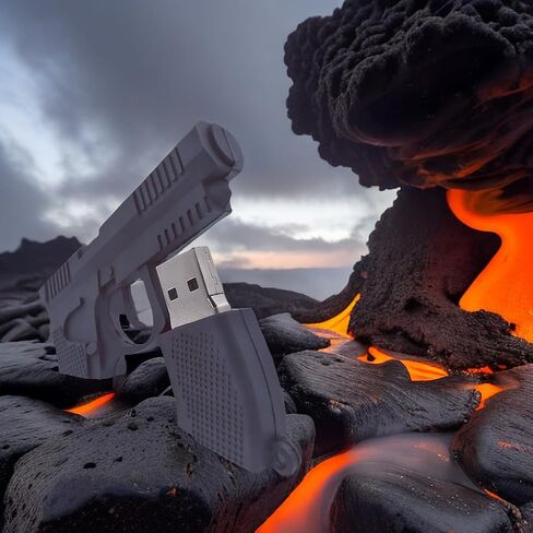 WooTeck 64 جيجابايت معدن لامع برونزي رصاصة USB 3.0 ذاكرة فلاش مع سلسلة مفاتيح، برونزية in Kuwait