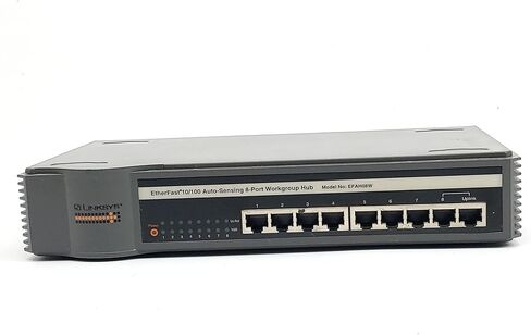 Cisco-Linksys EFAH08W EtherFast 8-Port 10/100 Auto-Sensing Hub (Desktop) in Saudi Arabia