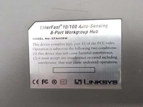 Cisco-Linksys EFAH08W EtherFast 8-Port 10/100 Auto-Sensing Hub (Desktop) in Saudi Arabia