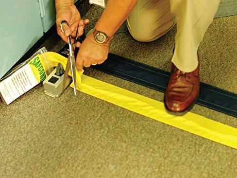 Safcord Carpet Cord Cover - 4" Inch Wide - 100’ Feet Long - Black - Floor Cord Cover - Durable Cordura Nylon - Carpet Cable Cover - Cord Hider - Cable Protector in Saudi Arabia
