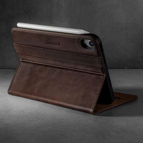 TORRO Case Compatible with iPad Mini 6 – Genuine Leather iPad Mini 6th Generation (2021) Cover with Stand Function, Apple Pencil Connectivity and Wake Sleep Function (Green) in Saudi Arabia
