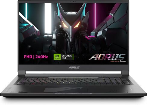 GIGABYTE AORUS 17X: 17.3" 16:9 Thin Bezel QHD 2560x1440 240Hz, NVIDIA GeForce RTX 4090 Laptop GPU 16GB GDDR6, Intel Core i9-13980HX, 32GB DDR5 RAM, 2TB SSD, Win11 Pro(AORUS 17X AZF-D5US665SH) in Saudi Arabia