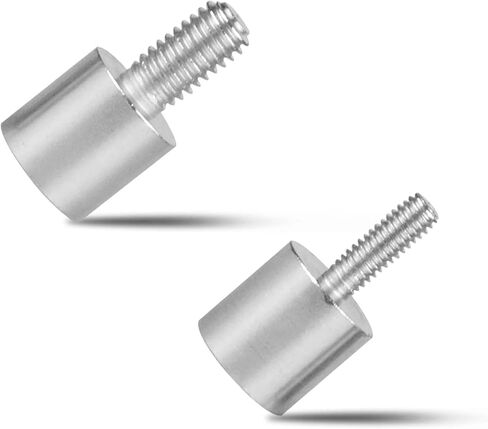 ييفيت محولات لولبية صغيرة لتثبيت جهاز العرض انثى 6.35 ملم الى ذكر 3.9 ملم او 5.9 ملم، محول براغي مناسب لمعظم اجهزة العرض وحامل الكاميرا ثلاثي القوائم (قطعتان) in Kuwait