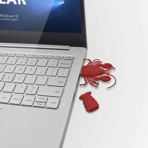 محرك أقراص فلاش USB 2.0 بسعة 32 جيجابايت، عصا ذاكرة USB - محرك إبهام كرتوني محرك قلم جراد البحر الأحمر - محرك أقراص FEBNISCTE ثلاثي الأبعاد على شكل حيوان in Kuwait