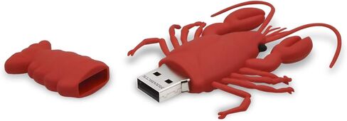 محرك أقراص فلاش USB 2.0 بسعة 32 جيجابايت، عصا ذاكرة USB - محرك إبهام كرتوني محرك قلم جراد البحر الأحمر - محرك أقراص FEBNISCTE ثلاثي الأبعاد على شكل حيوان in Kuwait
