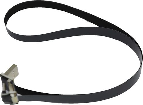 Long Flat Slim Thin Ribbon Micro USB Male 90 Degree Angled to Standard USB A Male 90 Degree Angled for sync and Charging Black (40CM Micro USB 1 to Standard USB A Down) in Kuwait