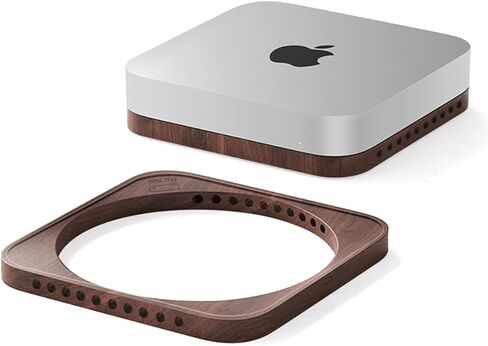 حامل سطح المكتب الخشبي من Energy Planet لجهاز Mac Mini وMac Studio، مصنوع يدويًا مقاوم للغبار وتبريد الحرارة Mac Mini وMac Studio Stand (خشبي) in Kuwait