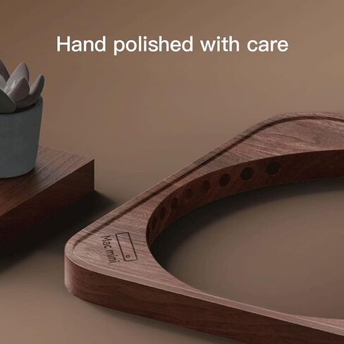 حامل سطح المكتب الخشبي من Energy Planet لجهاز Mac Mini وMac Studio، مصنوع يدويًا مقاوم للغبار وتبريد الحرارة Mac Mini وMac Studio Stand (خشبي) in Kuwait