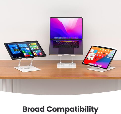 كلاودك حامل لاب توب T360 مضاد للاهتزاز مع قاعدة دوارة ثقيلة، حامل لابتوب مريح متعدد الزوايا قابل للتعديل، حامل ايباد لجهاز ماك بوك برو/اير، سيرفس لاب توب، تابلت حتى 17 بوصة in Kuwait