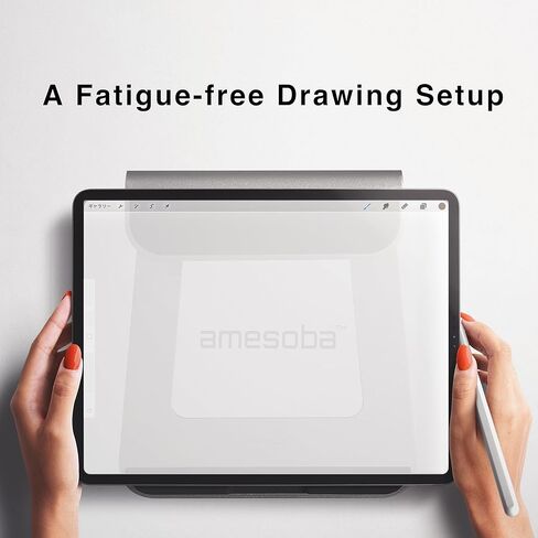 أميسوبا | ElgoSlideStand لأجهزة MacBook وiPad | حامل كمبيوتر محمول من الألومنيوم مريح (رمادي فلكي) in Kuwait