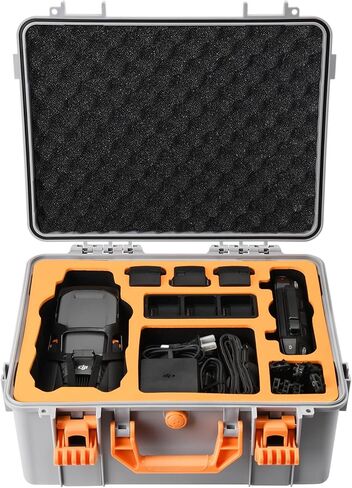 يتيث حافظة صلبة لدي جيه اي مافيك 3 برو، شنطة حمل مقاومة للماء والضغط متوافقة مع دي جيه اي مافيك 3 برو/سين/مافيك 3/كلاسيك/دي جيه اي ار سي برو/ار سي/نظارات 2/انتيجرا/دي جيه اي موشن/موشن 2, رمادي in Kuwait