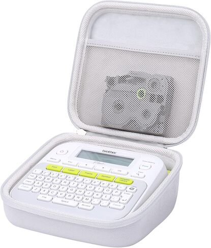 حقيبة سفر صلبة بديلة من Khanka لجهاز Brother P-Touch PT-D210 PTD220 لصانع الملصقات اليومية للمنزل/المكتب، حافظة فقط (أبيض) in Saudi Arabia