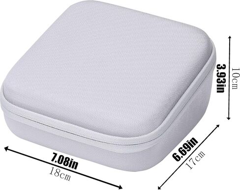 حقيبة سفر صلبة بديلة من Khanka لجهاز Brother P-Touch PT-D210 PTD220 لصانع الملصقات اليومية للمنزل/المكتب، حافظة فقط (أبيض) in Saudi Arabia