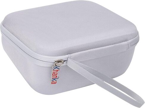 حقيبة سفر صلبة بديلة من Khanka لجهاز Brother P-Touch PT-D210 PTD220 لصانع الملصقات اليومية للمنزل/المكتب، حافظة فقط (أبيض) in Saudi Arabia