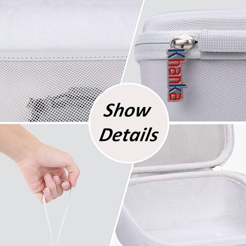 حقيبة سفر صلبة بديلة من Khanka لجهاز Brother P-Touch PT-D210 PTD220 لصانع الملصقات اليومية للمنزل/المكتب، حافظة فقط (أبيض) in Saudi Arabia