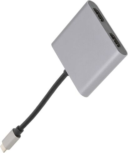 USB C to Dual HDmi Adapter, Display Adapter USB C Adapter, Built in PCB Anti Interference Design, 5Gbps USB 3.0 Transfer Rate, for OS X Series Win System, for Android in Saudi Arabia