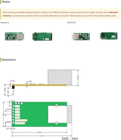 وحدة محول Waveshare التسلسلية UART TTL إلى Ethernet قابلة للترقية عالية السرعة ومنخفضة الطاقة وعالية الثبات UART إلى ETH Kit (3.3V DC أو 5V DC) in Saudi Arabia